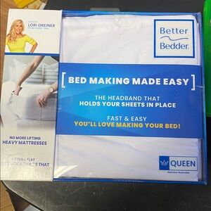 Better Bedder. Queen size. Bed making made easy.